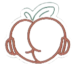 DJ Bunz peach logo